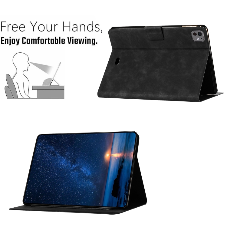 For iPad Air 10.9 2022 / 2020 Embossed Couple Cat Smart Tablet Leather Case(Black) For iPad Air 10.9 2022 / 2020 Embossed Couple Cat Smart Tablet Leather Case(Black)