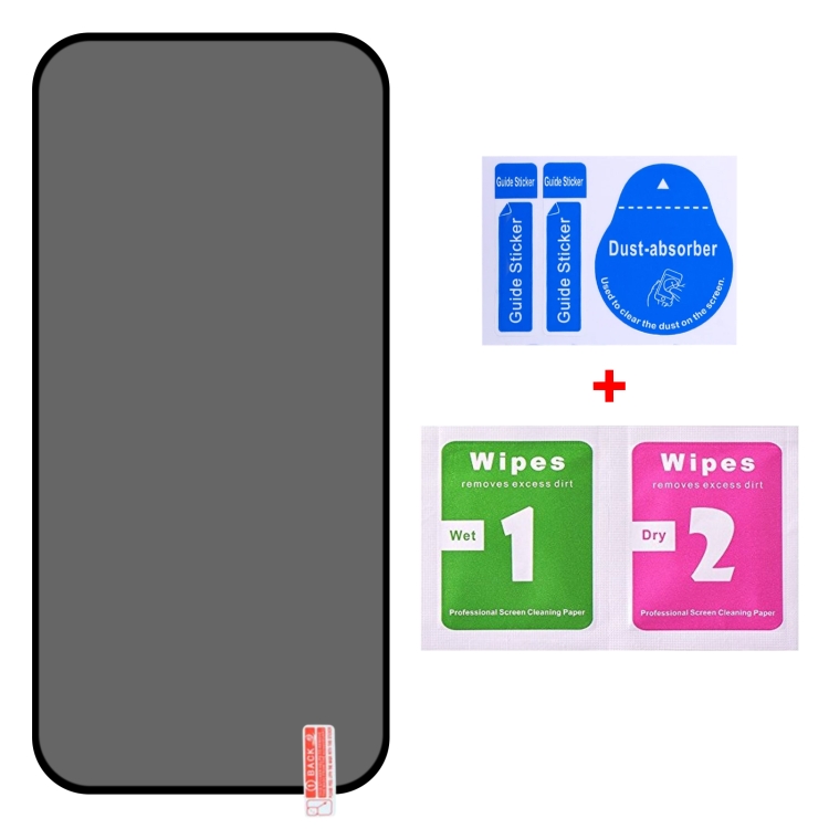 For iPhone 16 Pro Max 25pcs Full Cover Anti-spy Silk Screen Tempered Glass Film For iPhone 16 Pro Max 25pcs Full Cover Anti-spy Silk Screen Tempered Glass Film