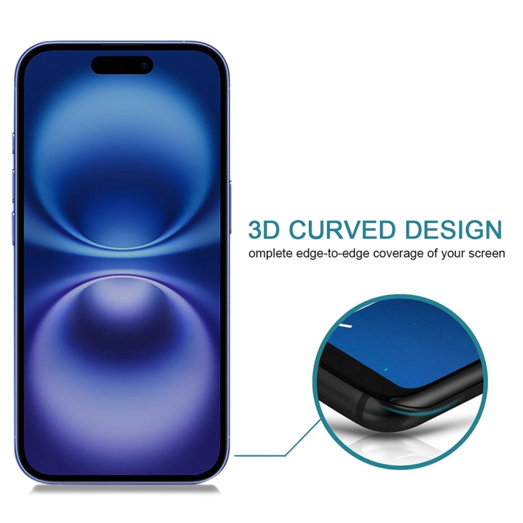 For iPhone 16 25pcs High Transparency Full Cover Anti-spy Tempered Glass Film For iPhone 16 25pcs High Transparency Full Cover Anti-spy Tempered Glass Film