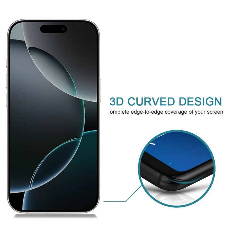 For iPhone 16 Pro 25pcs High Transparency Full Cover Anti-spy Tempered Glass Film For iPhone 16 Pro 25pcs High Transparency Full Cover Anti-spy Tempered Glass Film