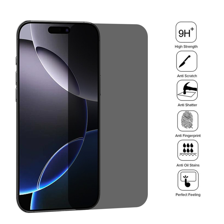 For iPhone 16 Pro Max 25pcs High Transparency Full Cover Anti-spy Tempered Glass Film For iPhone 16 Pro Max 25pcs High Transparency Full Cover Anti-spy Tempered Glass Film