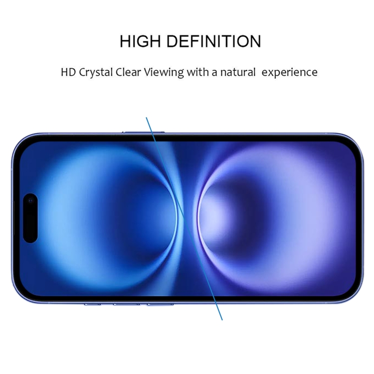 For iPhone 16 25pcs Full Glue Screen Tempered Glass Film For iPhone 16 25pcs Full Glue Screen Tempered Glass Film
