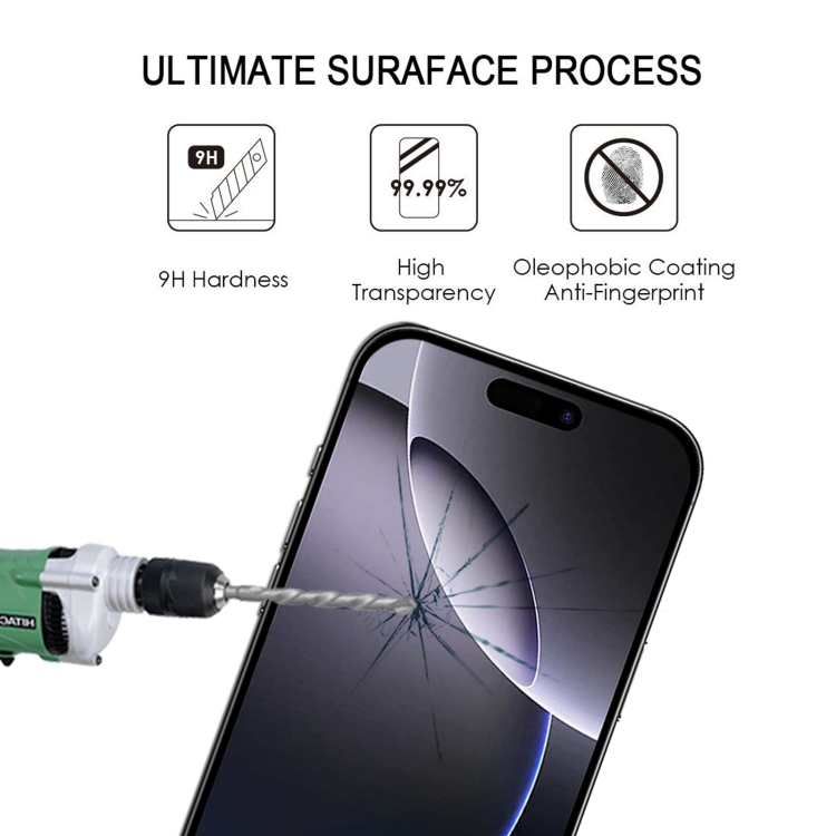 For iPhone 16 Pro Max 25pcs Full Glue Screen Tempered Glass Film For iPhone 16 Pro Max 25pcs Full Glue Screen Tempered Glass Film