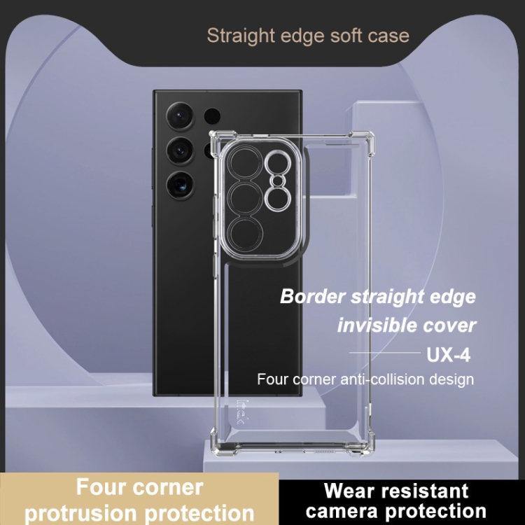 For Samsung Galaxy S24 Ultra 5G IMAK UX-4 Series Four-corner Shockproof Phone Case(Transparent)