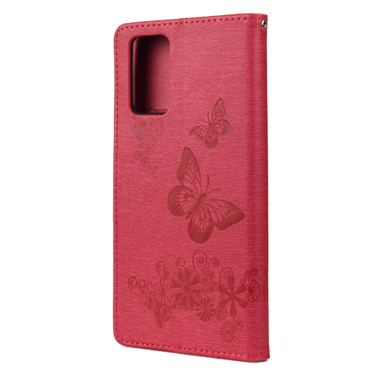 For Samsung Galaxy Note20 Butterflies Embossing Horizontal Flip Leather Case with Holder & Card Slots & Wallet(Red) For Samsung Galaxy Note20 Butterflies Embossing Horizontal Flip Leather Case with Holder & Card Slots & Wallet(Red)