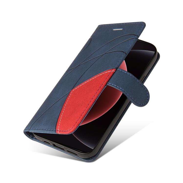 For Xiaomi 15 Ultra 5G Global Dual-color Splicing Flip Leather Phone Case(Blue)