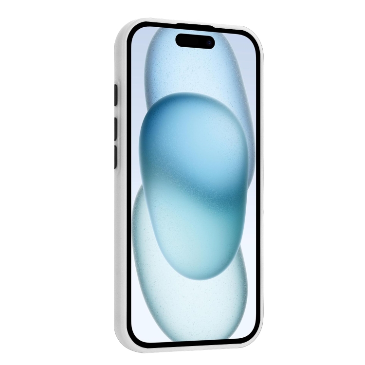 For iPhone 16 Pro Skin Feel Card Contrast Color Button TPU Phone Case(White) For iPhone 16 Pro Skin Feel Card Contrast Color Button TPU Phone Case(White)