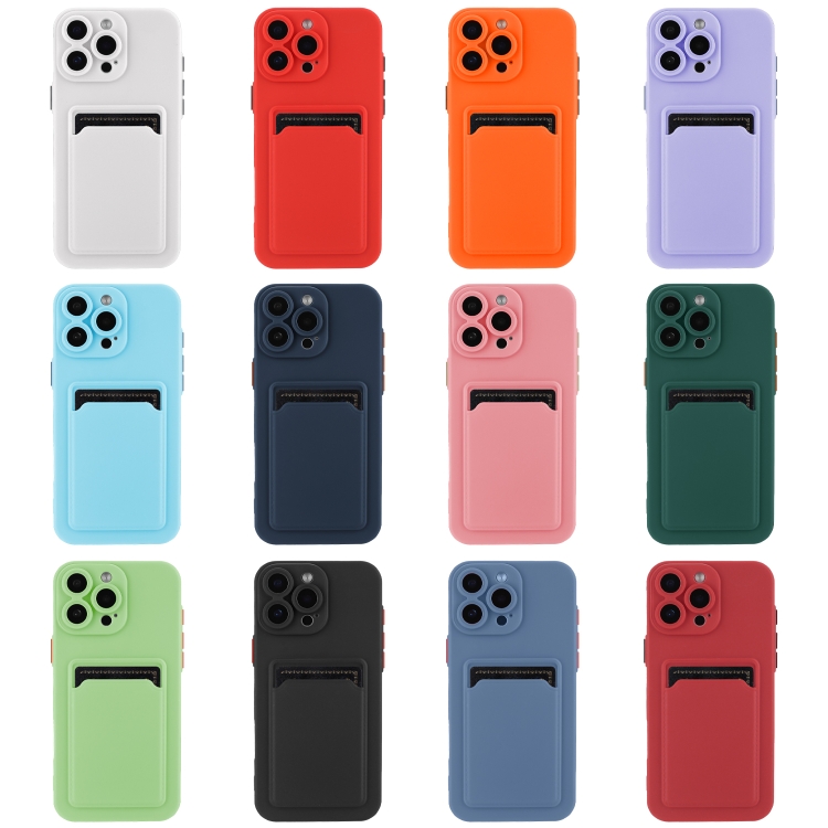 For iPhone 16 Pro Skin Feel Card Contrast Color Button TPU Phone Case(White) For iPhone 16 Pro Skin Feel Card Contrast Color Button TPU Phone Case(White)
