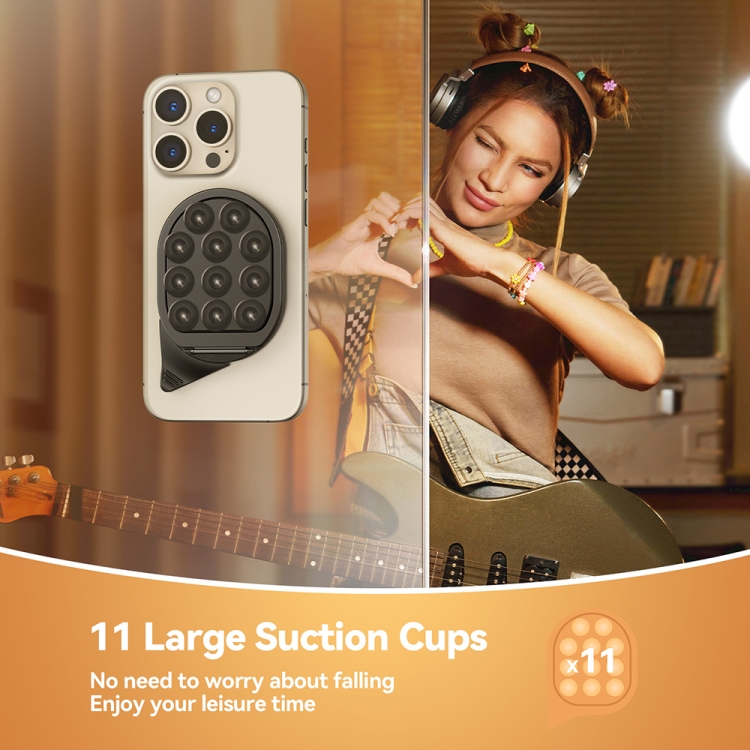 JOYROOM JR-ZS418 Silicone Suction Cup Magnetic Phone Holder(Black) JOYROOM JR-ZS418 Silicone Suction Cup Magnetic Phone Holder(Black)