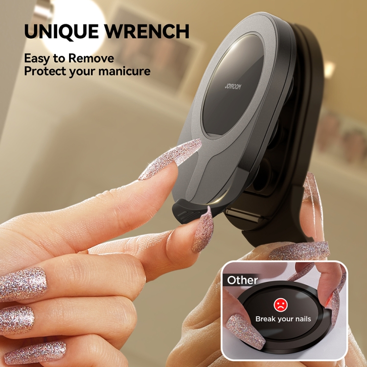 JOYROOM JR-ZS418 Silicone Suction Cup Magnetic Phone Holder(Black) JOYROOM JR-ZS418 Silicone Suction Cup Magnetic Phone Holder(Black)