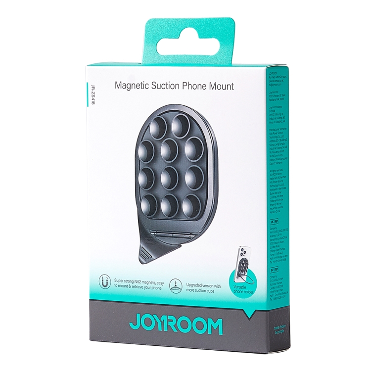 JOYROOM JR-ZS418 Silicone Suction Cup Magnetic Phone Holder(Black) JOYROOM JR-ZS418 Silicone Suction Cup Magnetic Phone Holder(Black)