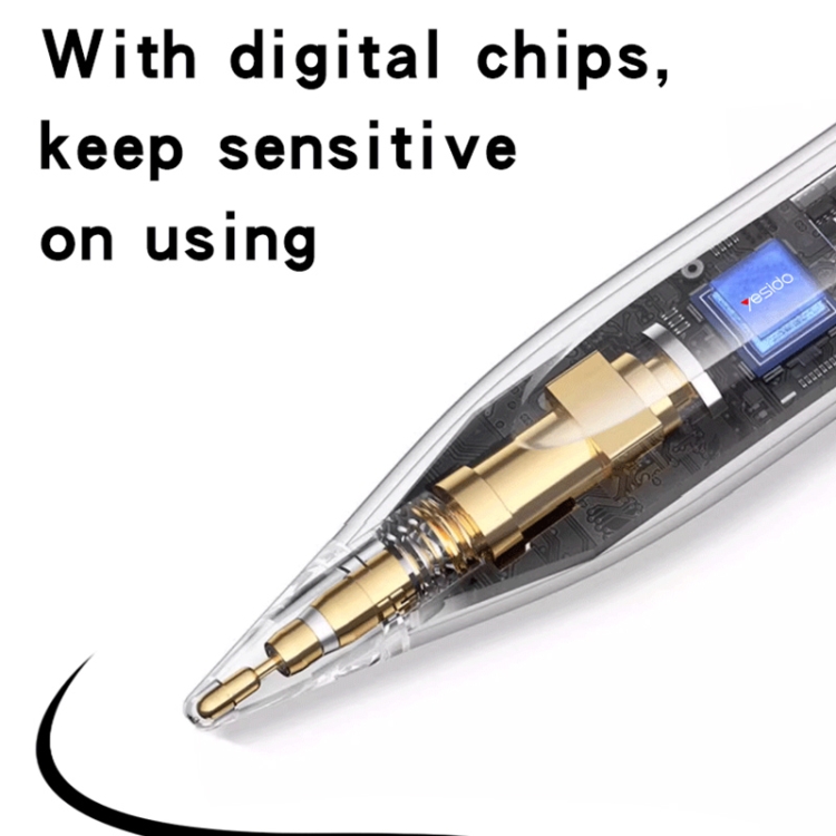 Yesido ST15 Anti-mistouch Magnetic Adhesive Active Universal Capacitive Stylus Pen(White) Yesido ST15 Anti-mistouch Magnetic Adhesive Active Universal Capacitive Stylus Pen(White)