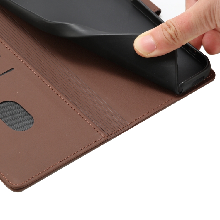 For Samsung Galaxy S24+ 5G Cartoon Elephant Embossed Leather Phone Case(Brown)