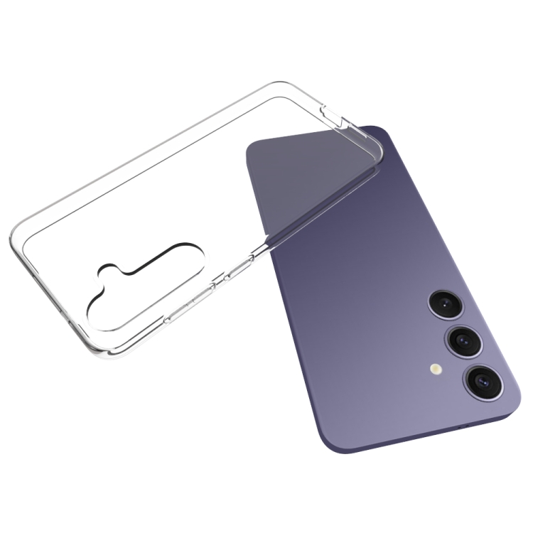 For Samsung Galaxy S25+ 5G Waterproof Texture TPU Phone Case(Transparent) For Samsung Galaxy S25+ 5G Waterproof Texture TPU Phone Case(Transparent)