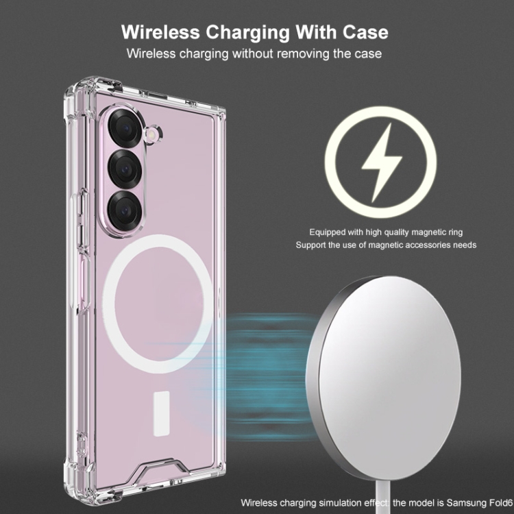 For Samsung Galaxy Z Fold6 IMAK Space Shield PC + TPU Airbag Shockproof MagSafe Phone Case(Transparent) For Samsung Galaxy Z Fold6 IMAK Space Shield PC + TPU Airbag Shockproof MagSafe Phone Case(Transparent)