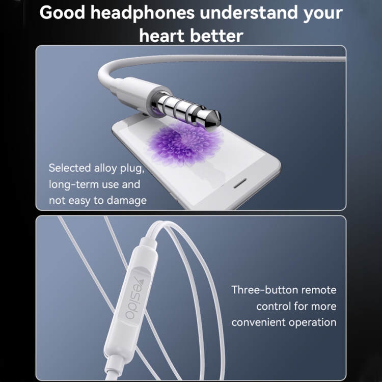 Yesido YH53 3.5mm In-Ear Wired Earphone, Length: 1.2m(Black) Yesido YH53 3.5mm In-Ear Wired Earphone, Length: 1.2m(Black)