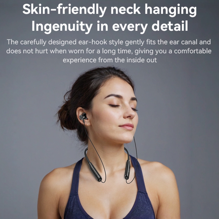 Yesido YSP20 Magnetic Neckband Wireless Bluetooth Earphone(Black) Yesido YSP20 Magnetic Neckband Wireless Bluetooth Earphone(Black)