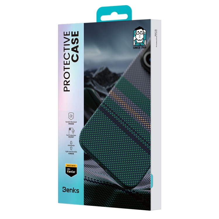 For iPhone 16 Pro Max Benks Color Shield C1 Classic Kevlar Woven MagSafe Phone Case For iPhone 16 Pro Max Benks Color Shield C1 Classic Kevlar Woven MagSafe Phone Case