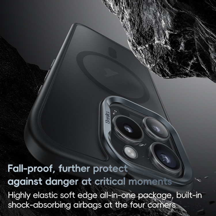 For iPhone 16 Pro Max Benks Skin Feel MagSafe Magnetic Shockproof Phone Case(Black) For iPhone 16 Pro Max Benks Skin Feel MagSafe Magnetic Shockproof Phone Case(Black)