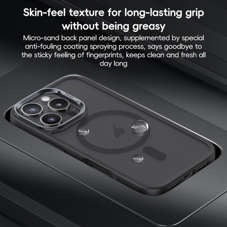 For iPhone 16 Pro Max Benks Skin Feel MagSafe Magnetic Shockproof Phone Case(Black) For iPhone 16 Pro Max Benks Skin Feel MagSafe Magnetic Shockproof Phone Case(Black)