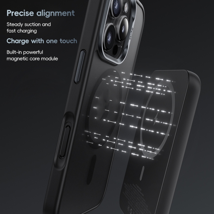 For iPhone 16 Pro Max Benks Skin Feel MagSafe Magnetic Shockproof Phone Case(Black) For iPhone 16 Pro Max Benks Skin Feel MagSafe Magnetic Shockproof Phone Case(Black)