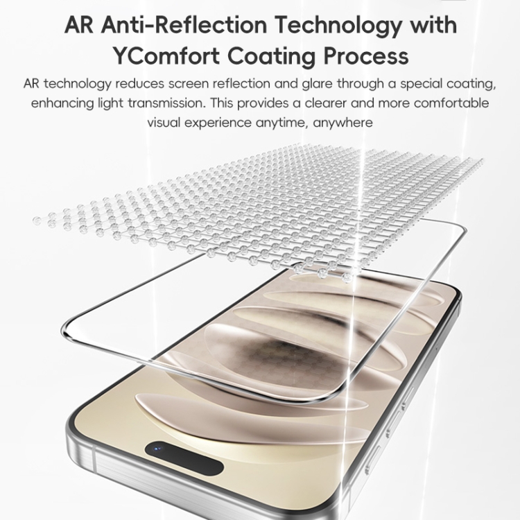 For iPhone 16 Pro Max Benks King Kong Series Corning AR Antireflective Tempered Glass Film