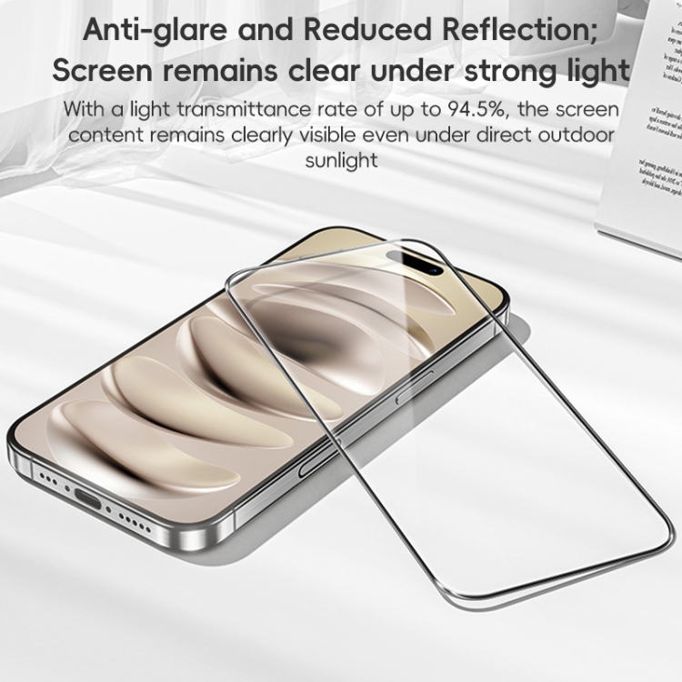 For iPhone 16 Pro Max Benks King Kong Series Corning AR Antireflective Tempered Glass Film