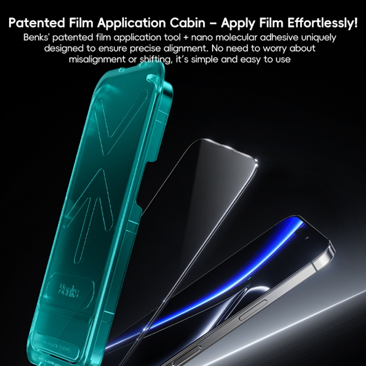 For iPhone 16 Pro Max Benks King Kong Series Corning Privacy Glass Film For iPhone 16 Pro Max Benks King Kong Series Corning Privacy Glass Film