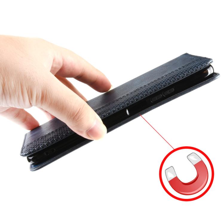 For Xiaomi 15T Pro 5G Magnetic Buckle Retro Texture Leather Phone Case(Blue)