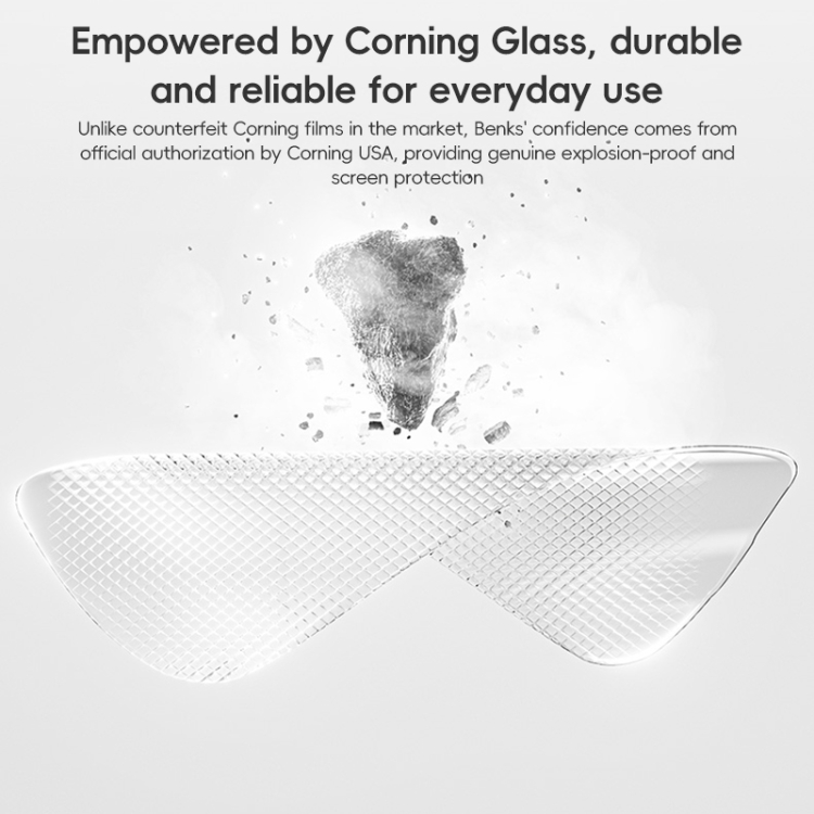 For iPhone 16 Pro Max Benks King Kong Series Corning HD Glass Film For iPhone 16 Pro Max Benks King Kong Series Corning HD Glass Film