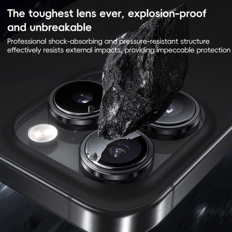 For iPhone 16 Pro Max Benks King Kong Series Corning Single Metal Lens Protective Film(Black) For iPhone 16 Pro Max Benks King Kong Series Corning Single Metal Lens Protective Film(Black)