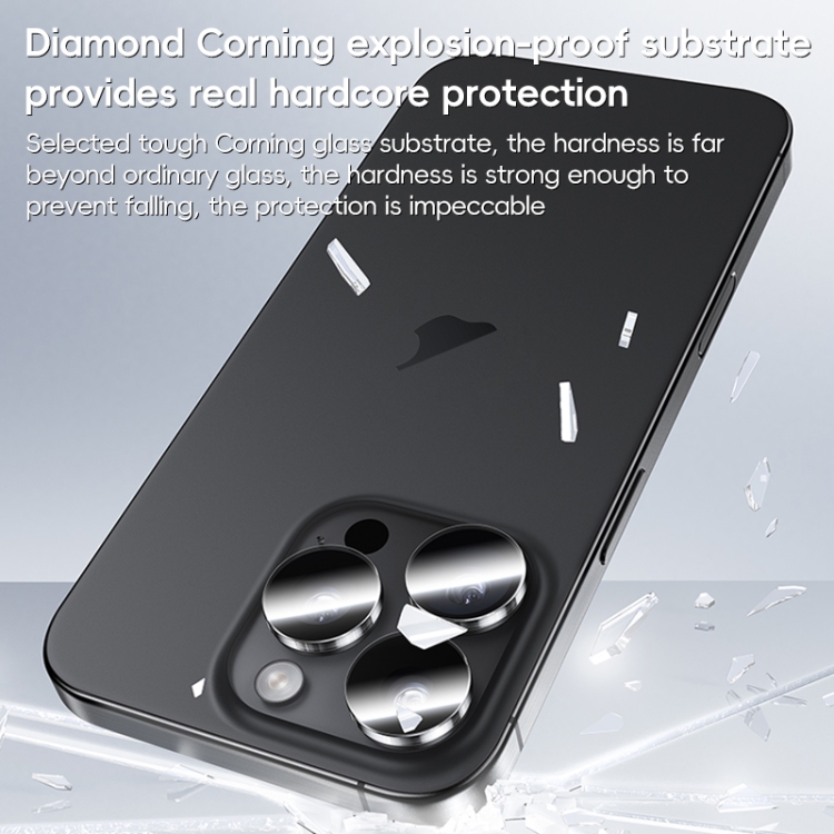 For iPhone 16 Pro Max Benks King Kong Series Corning Single Clear Lens Protective Film For iPhone 16 Pro Max Benks King Kong Series Corning Single Clear Lens Protective Film