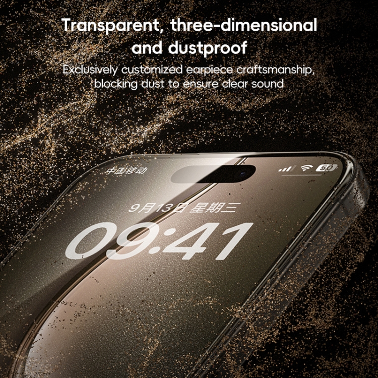 For iPhone 16 Pro Max Benks Black Gold Series 3D Heat Bending Full Glue Full Coverage HD Tempered Film For iPhone 16 Pro Max Benks Black Gold Series 3D Heat Bending Full Glue Full Coverage HD Tempered Film