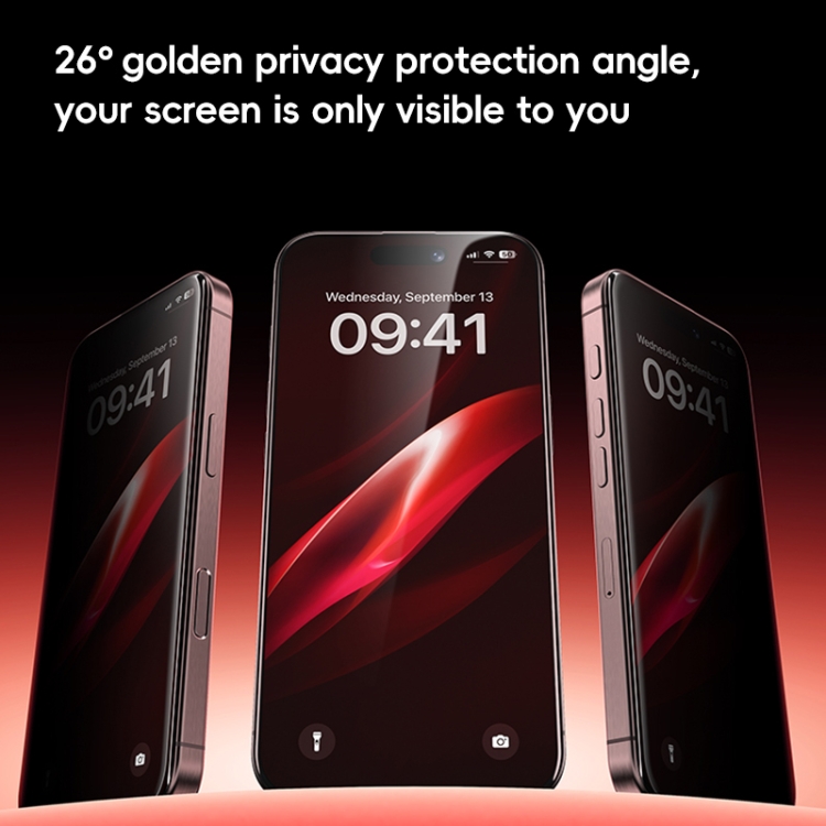 For iPhone 16 Pro Max Benks Zero Sense Series Privacy Tempered Protective Film For iPhone 16 Pro Max Benks Zero Sense Series Privacy Tempered Protective Film