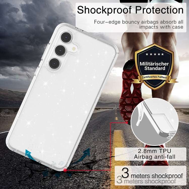 For Samsung Galaxy S24 FE 5G Terminator Style Shockproof Phone Case(White) For Samsung Galaxy S24 FE 5G Terminator Style Shockproof Phone Case(White)