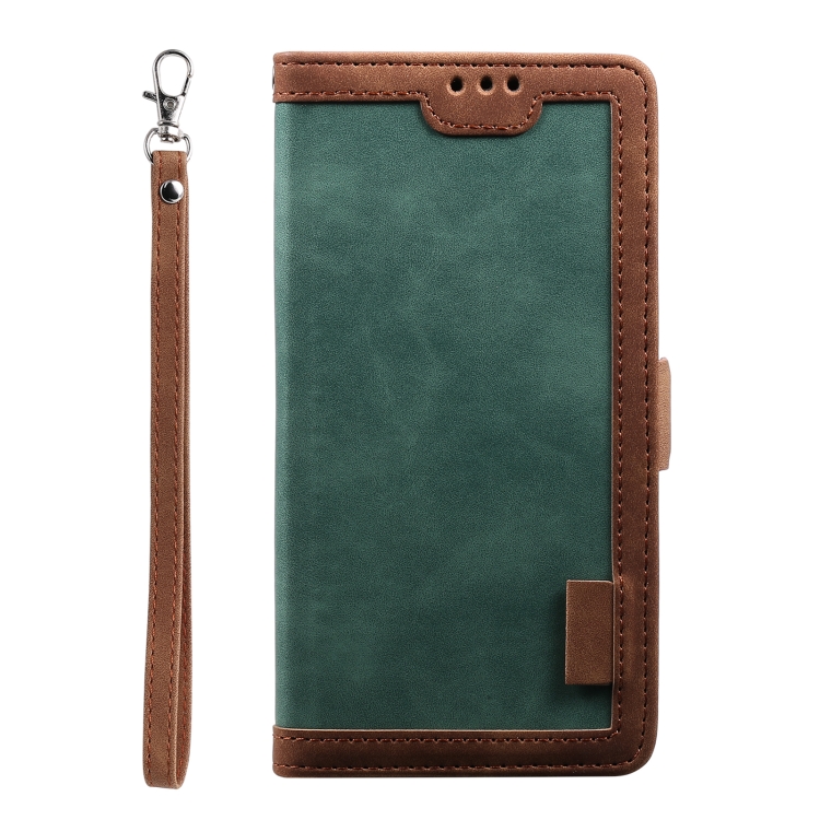 For Samsung Galaxy S25+ 5G Retro Splicing Horizontal Flip Leather Phone Case(Green) For Samsung Galaxy S25+ 5G Retro Splicing Horizontal Flip Leather Phone Case(Green)