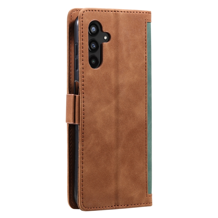 For Samsung Galaxy S25+ 5G Retro Splicing Horizontal Flip Leather Phone Case(Green) For Samsung Galaxy S25+ 5G Retro Splicing Horizontal Flip Leather Phone Case(Green)