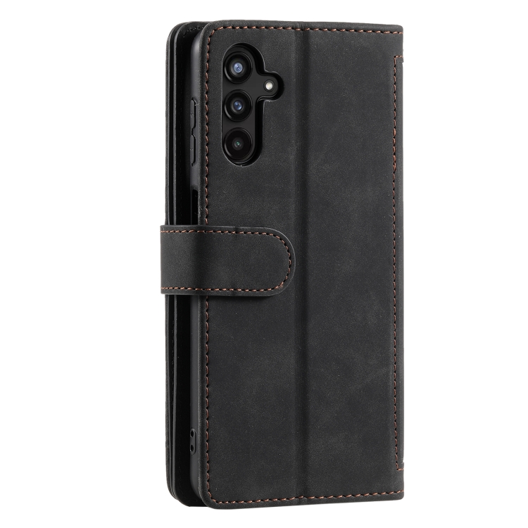 For Samsung Galaxy S25 5G Nine Card Zipper Bag Leather Phone Case with Lanyard(Black)