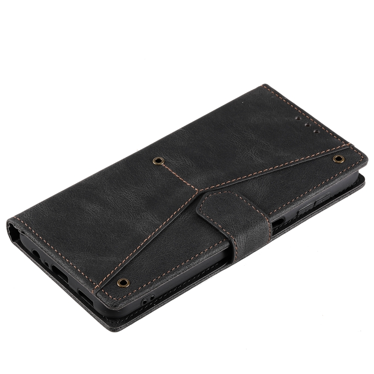 For Samsung Galaxy S25 5G Nail Skin Feel Stitching Calf Texture Leather Phone Case(Black) For Samsung Galaxy S25 5G Nail Skin Feel Stitching Calf Texture Leather Phone Case(Black)