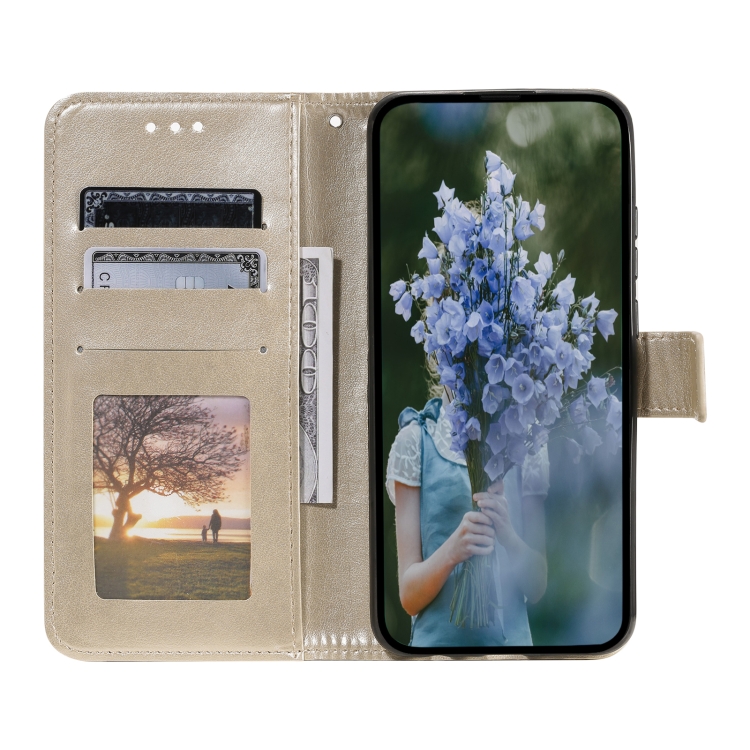 For Samsung Galaxy S25 Ultra 5G Totem Flower Embossed Leather Phone Case(Gold) For Samsung Galaxy S25 Ultra 5G Totem Flower Embossed Leather Phone Case(Gold)