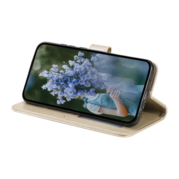 For Samsung Galaxy S25 Ultra 5G Totem Flower Embossed Leather Phone Case(Gold) For Samsung Galaxy S25 Ultra 5G Totem Flower Embossed Leather Phone Case(Gold)