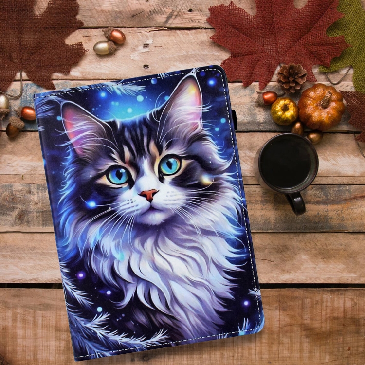 For iPad 10.9 2022 Painted Pattern Leather Tablet Case(Tabby Cat) For iPad 10.9 2022 Painted Pattern Leather Tablet Case(Tabby Cat)