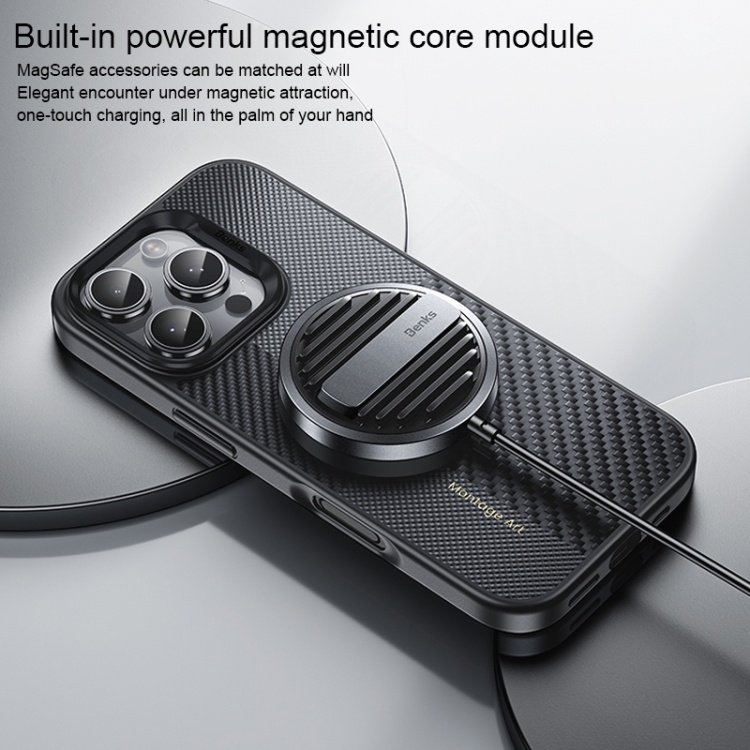 For iPhone 16 Pro Max Benks Montage MagSafe Shockproof Phone Case(Black) For iPhone 16 Pro Max Benks Montage MagSafe Shockproof Phone Case(Black)