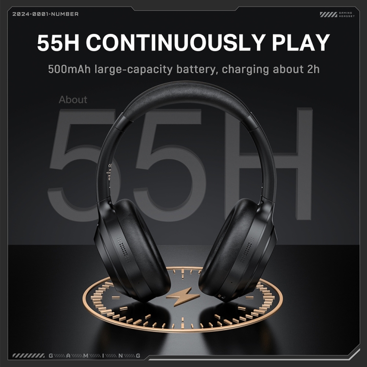 ONIKUMA GT811 Head-mounted Dual Noise Reduction Wireless Bluetooth Earphone(Black) ONIKUMA GT811 Head-mounted Dual Noise Reduction Wireless Bluetooth Earphone(Black)