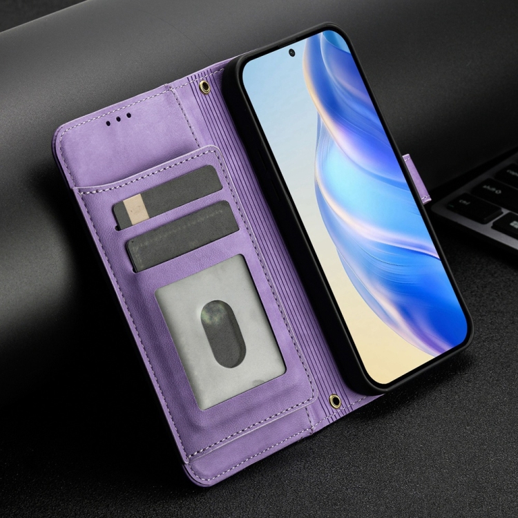 For Samsung Galaxy S25+ 5G Multi-Card Slots Zipper Wallet Leather Phone Case(Purple) For Samsung Galaxy S25+ 5G Multi-Card Slots Zipper Wallet Leather Phone Case(Purple)