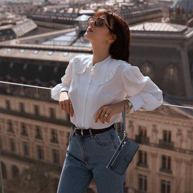 For Samsung Galaxy S26+ 5G Multi-Card Slots Zipper Wallet Leather Phone Case(Black)