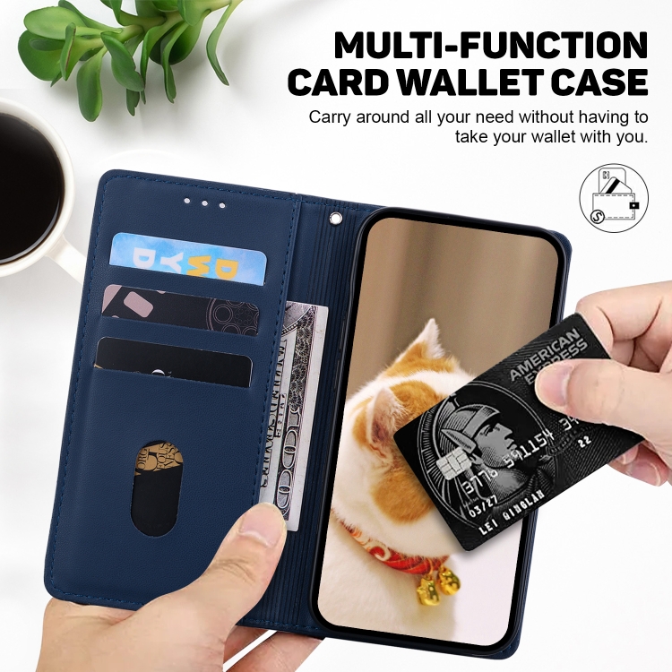 For Samsung Galaxy S25 Ultra 5G Cute Cats RFID Leather Phone Case(Blue) For Samsung Galaxy S25 Ultra 5G Cute Cats RFID Leather Phone Case(Blue)