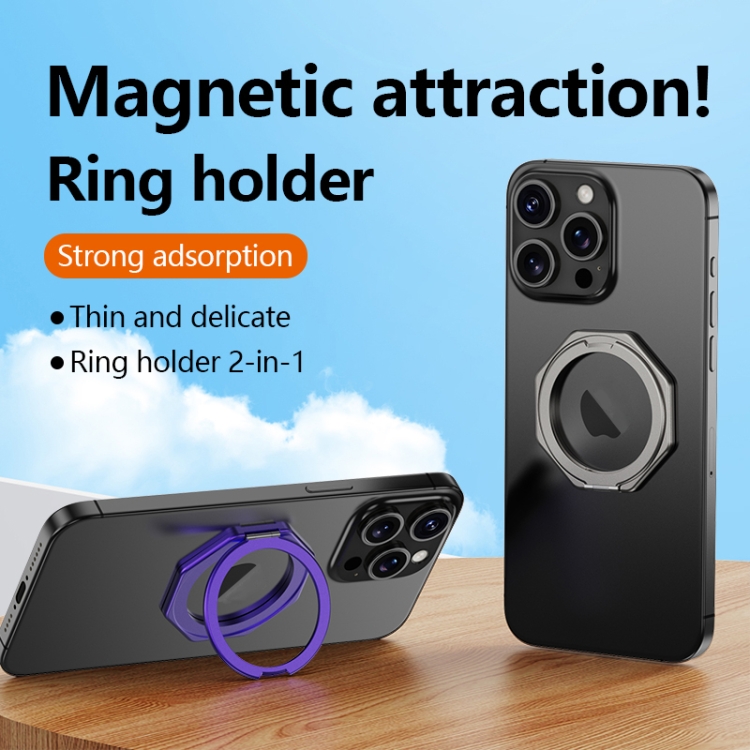 Aluminium Alloy Magsafe Magnetic Ring Phone Holder(Black) Aluminium Alloy Magsafe Magnetic Ring Phone Holder(Black)