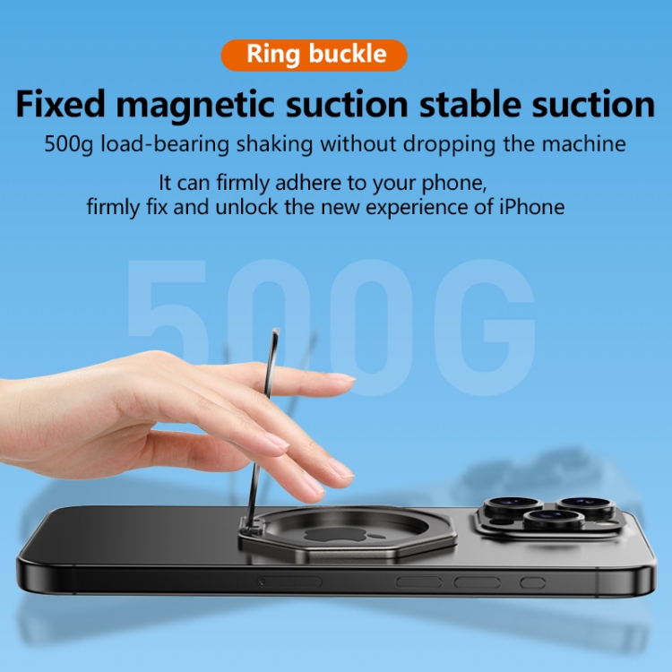 Aluminium Alloy Magsafe Magnetic Ring Phone Holder(Black) Aluminium Alloy Magsafe Magnetic Ring Phone Holder(Black)