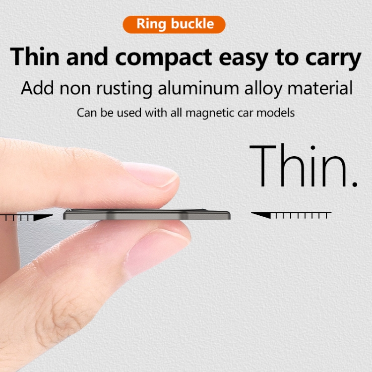 Aluminium Alloy Magsafe Magnetic Ring Phone Holder(Black) Aluminium Alloy Magsafe Magnetic Ring Phone Holder(Black)
